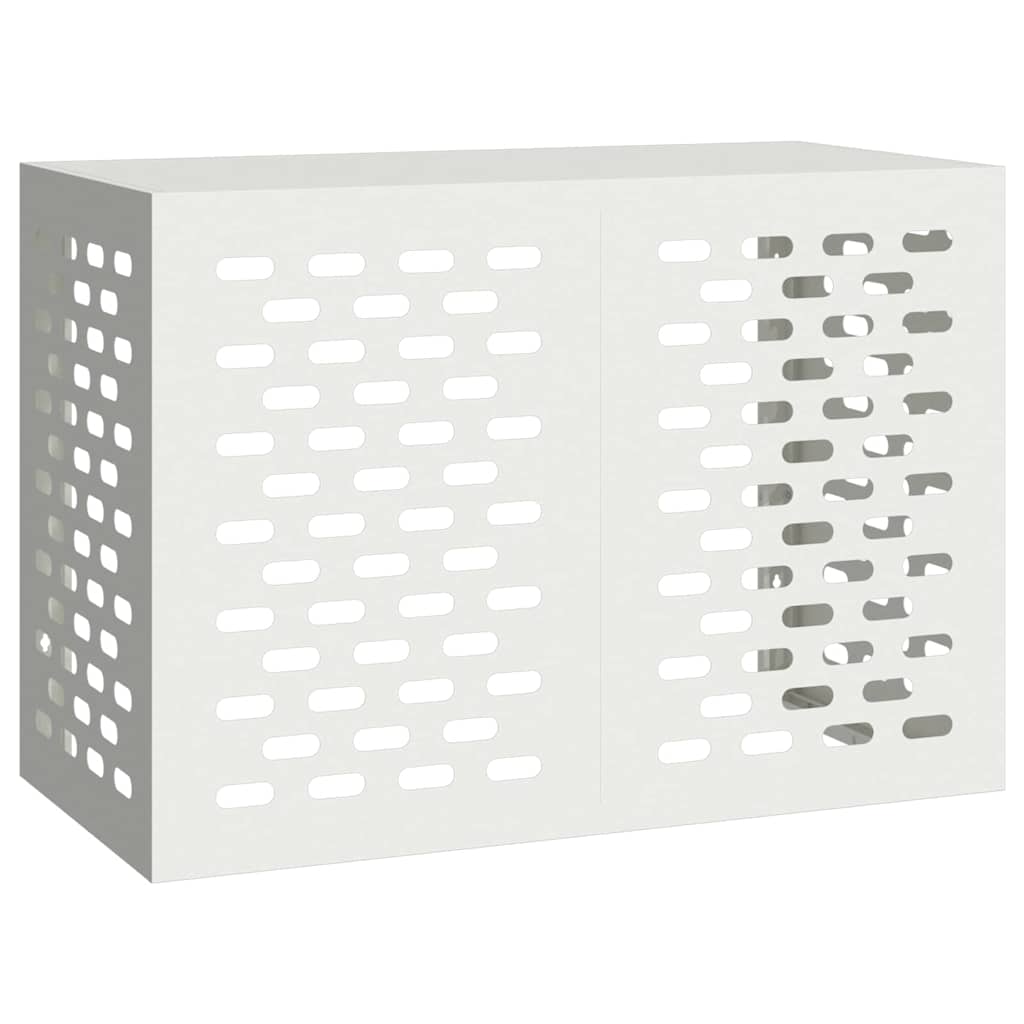vidaXL Pokrywa do klimatyzatora Biały 100 x 50 x 70 cm Stal