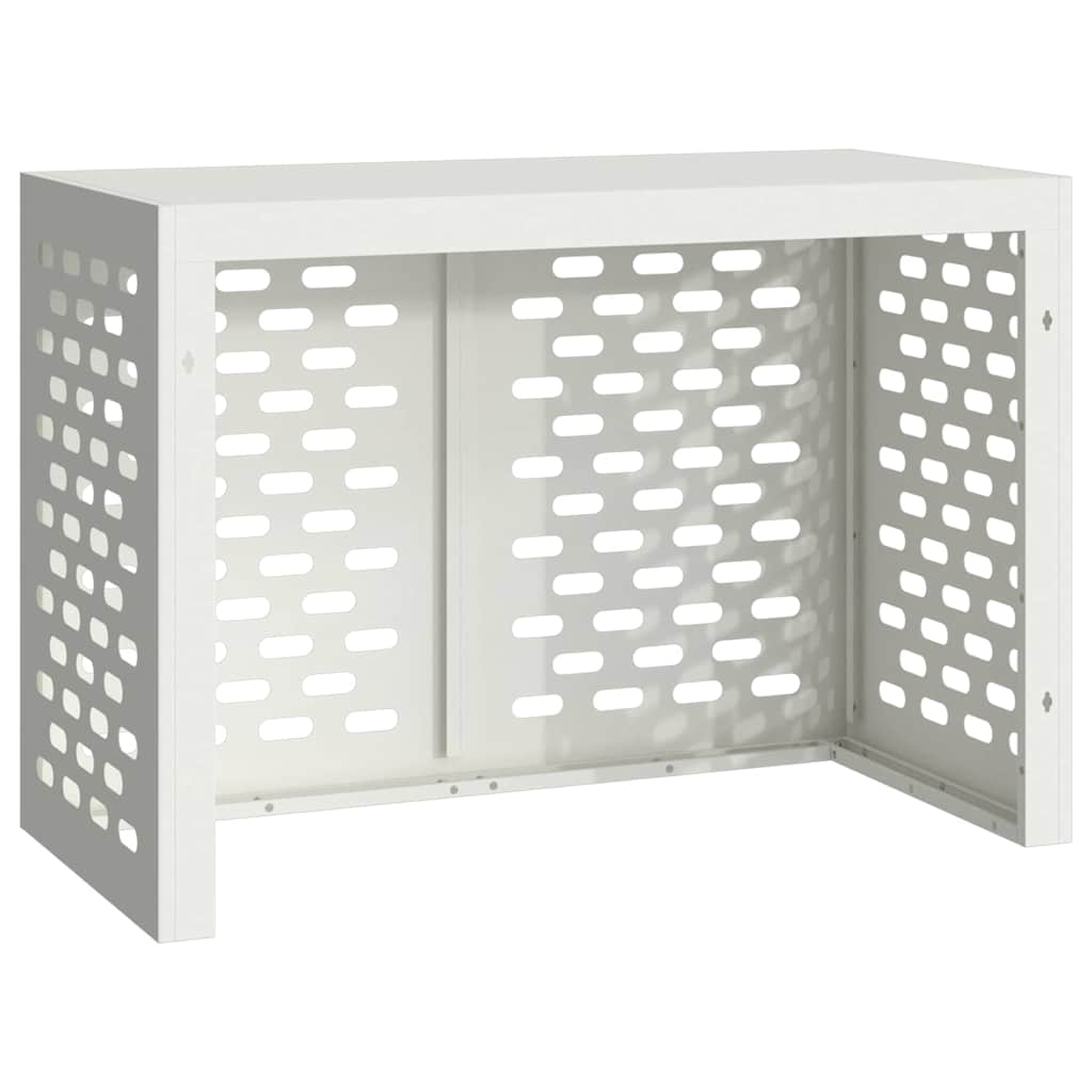 vidaXL Pokrywa do klimatyzatora Biały 100 x 50 x 70 cm Stal