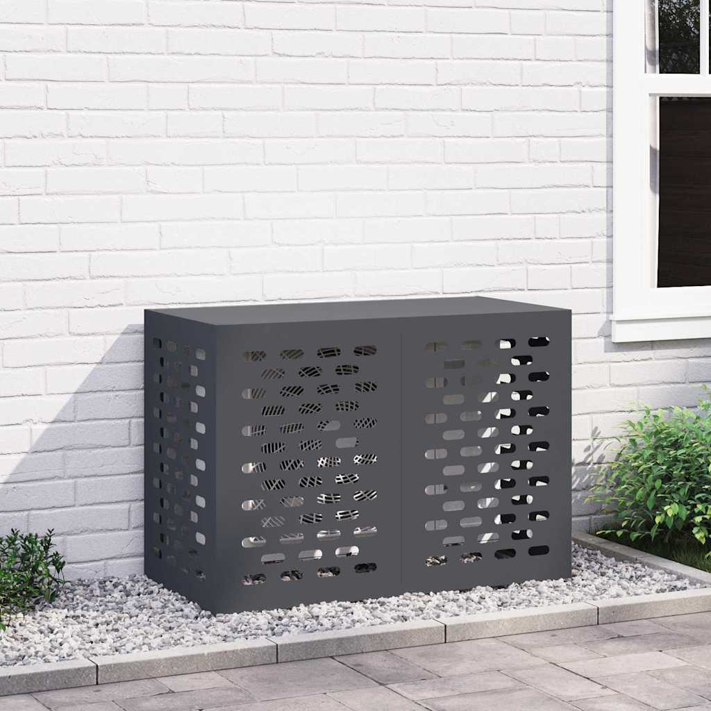 vidaXL Pokrywa do klimatyzatora Antracyt 100 x 50 x 70 cm Stal