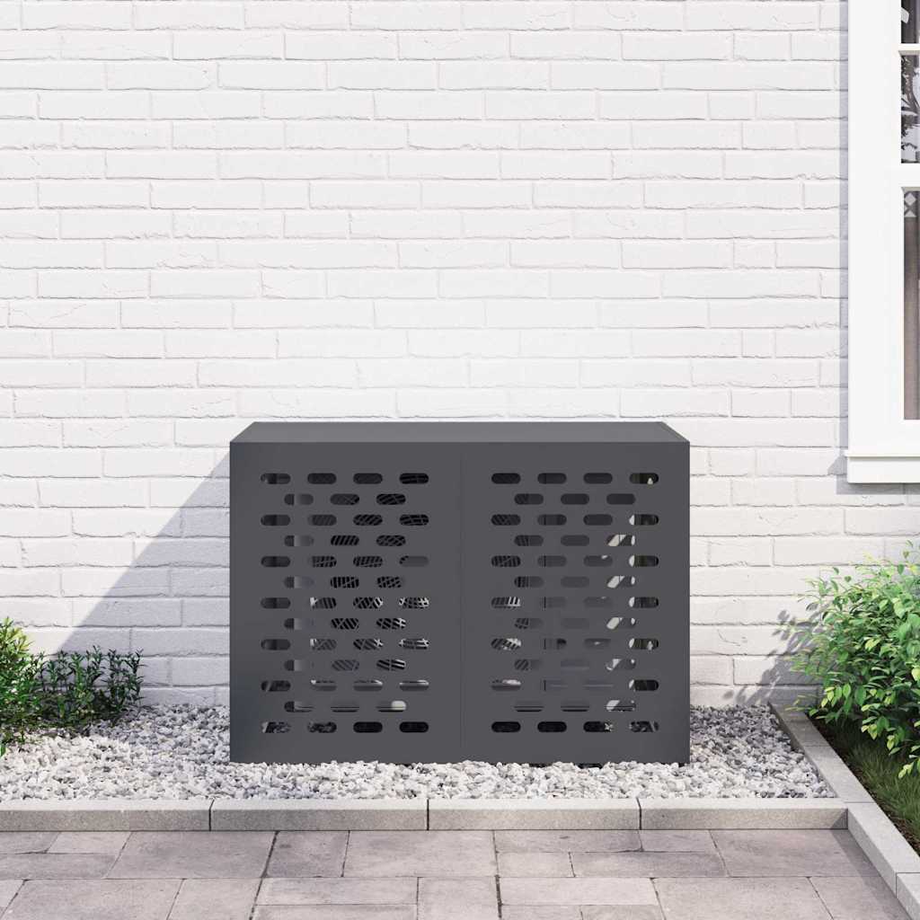 vidaXL Pokrywa do klimatyzatora Antracyt 100 x 50 x 70 cm Stal