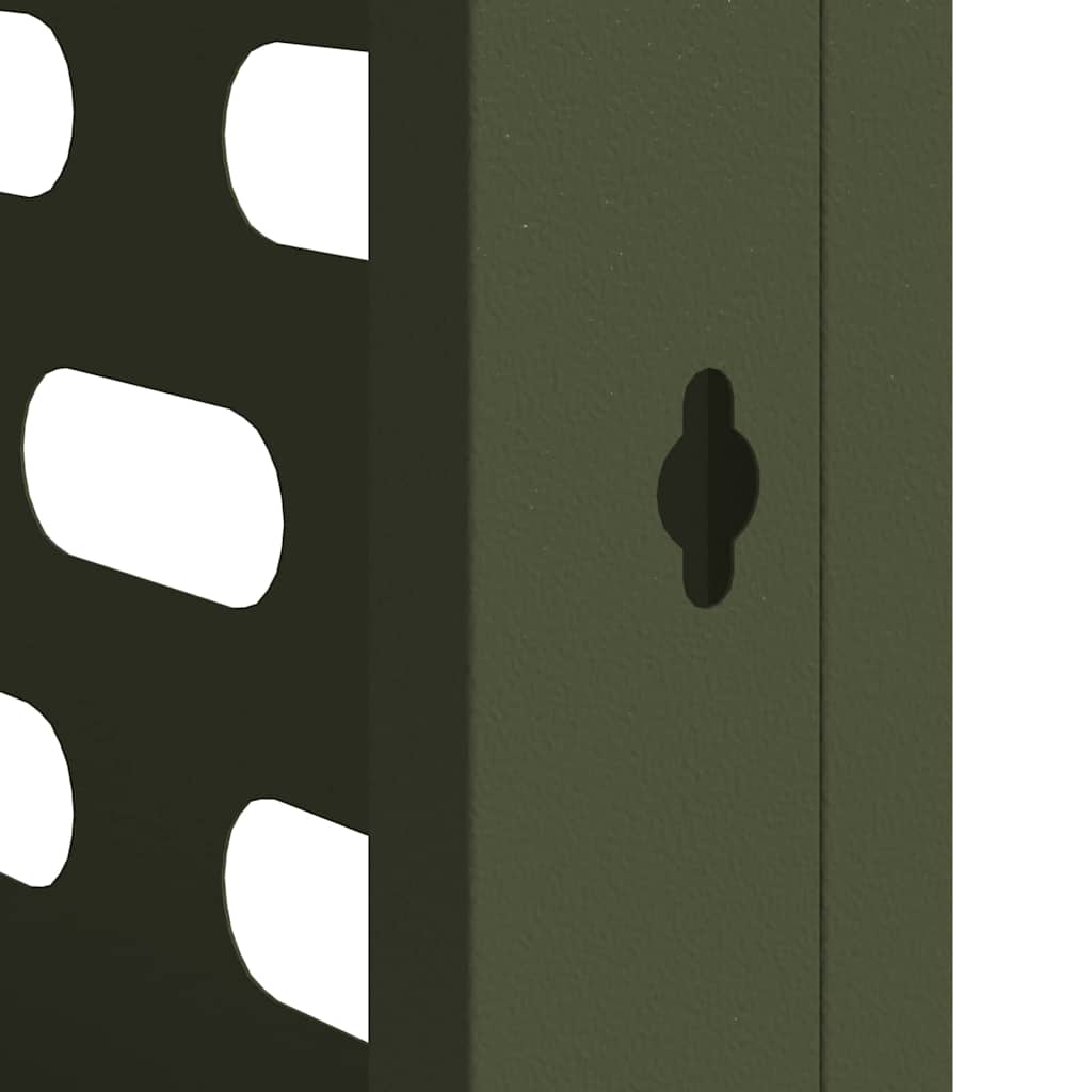 vidaXL Pokrywa do klimatyzatora oliwkowy 100 x 50 x 70 cm Stal