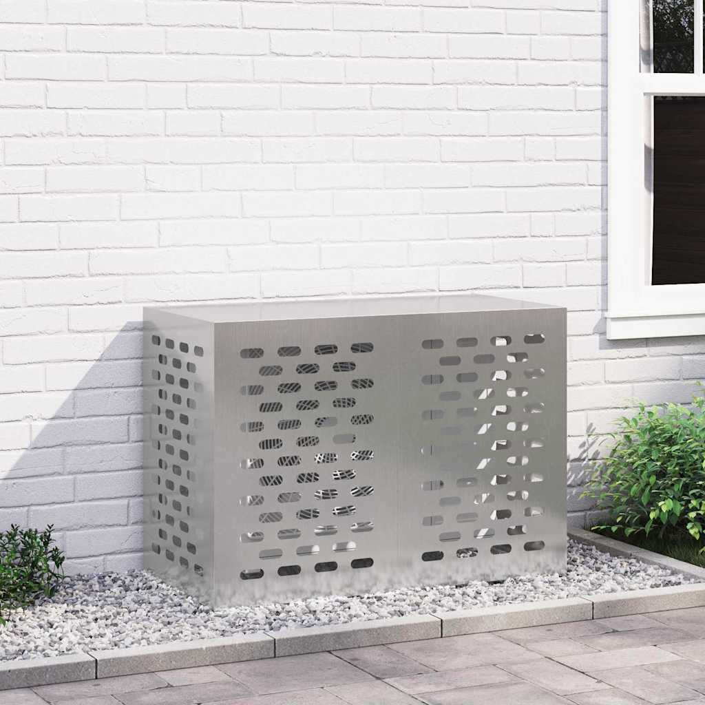 vidaXL Pokrywa do klimatyzatora Srebrny 100 x 50 x 70 cm