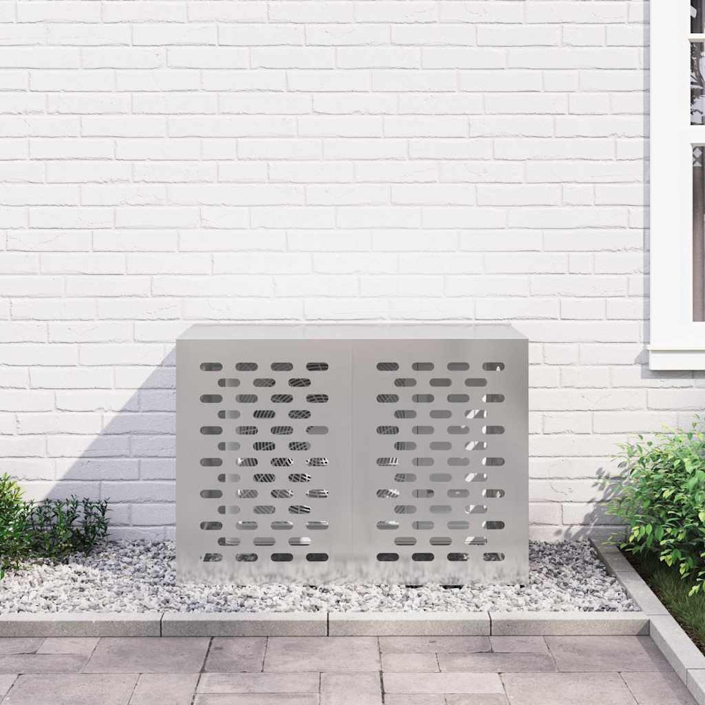 vidaXL Pokrywa do klimatyzatora Srebrny 100 x 50 x 70 cm