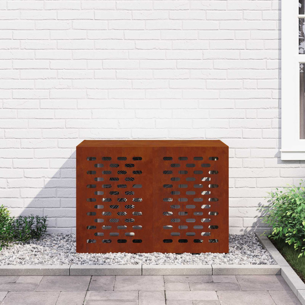 vidaXL Pokrywa do klimatyzatora Rdzawy 100 x 50 x 70 cm