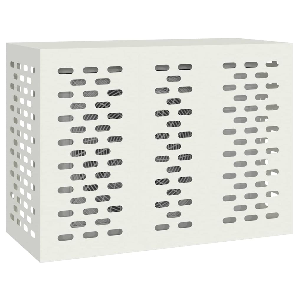 vidaXL Pokrywa do klimatyzatora Biały 110 x 50 x 80 cm Stal