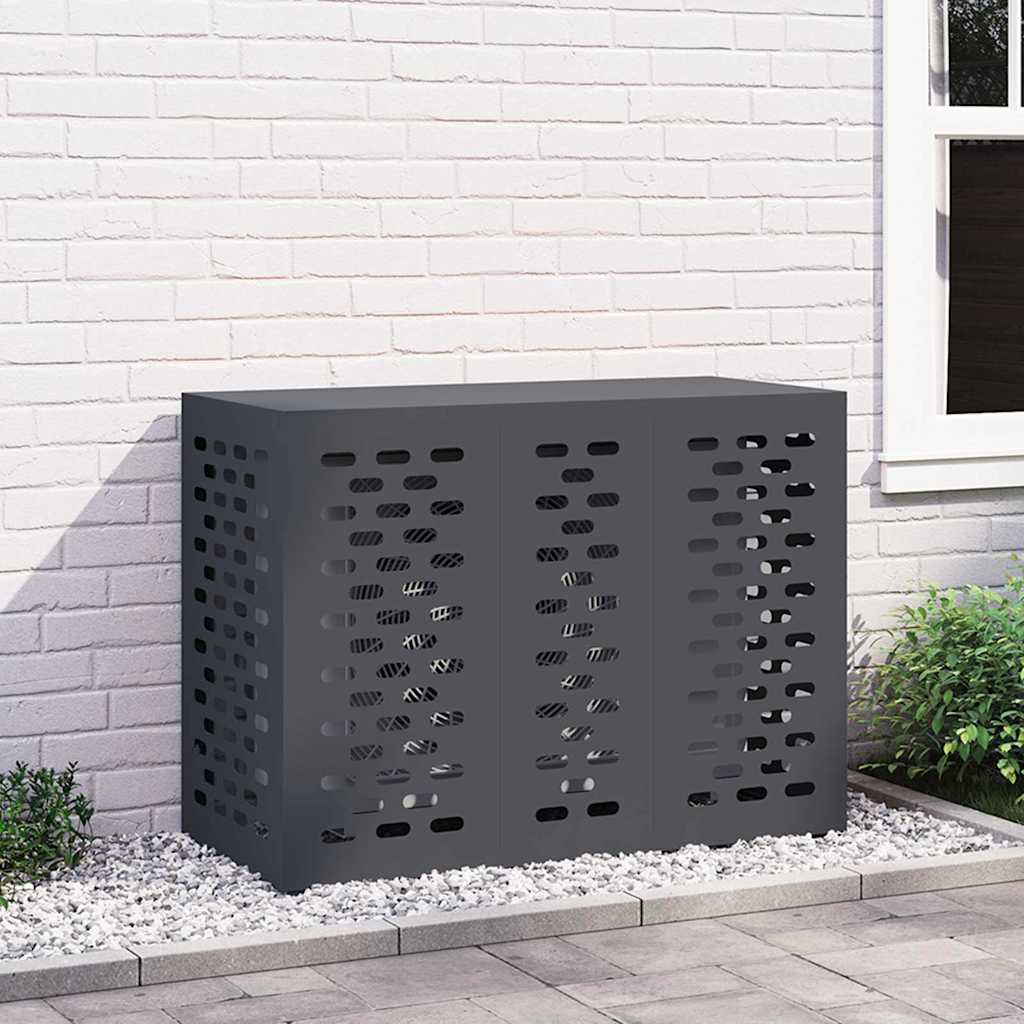 vidaXL Pokrywa do klimatyzatora Antracyt 110 x 50 x 80 cm Stal