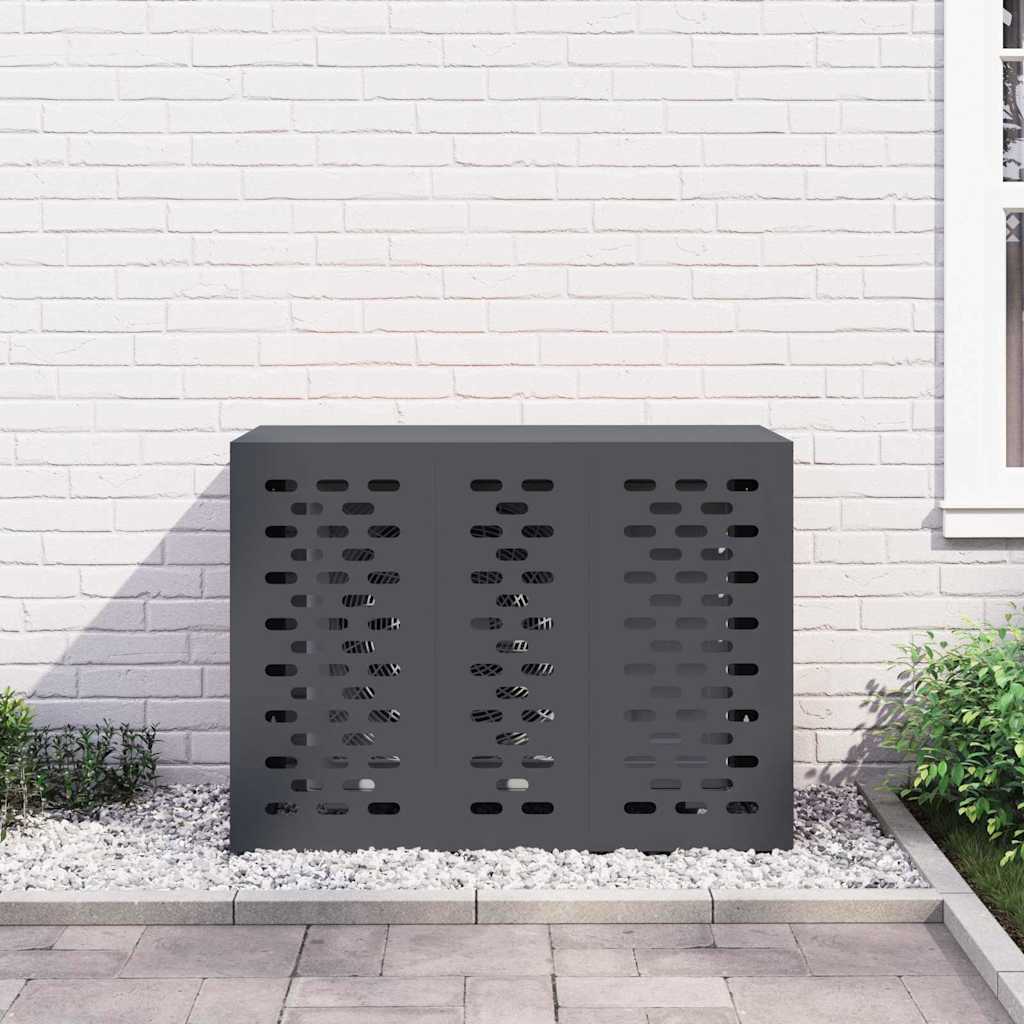 vidaXL Pokrywa do klimatyzatora Antracyt 110 x 50 x 80 cm Stal