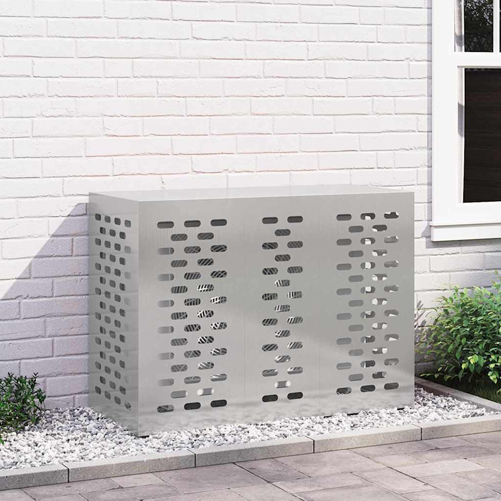 vidaXL Pokrywa do klimatyzatora Srebrny 110 x 50 x 80 cm