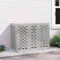 vidaXL Pokrywa do klimatyzatora Srebrny 110 x 50 x 80 cm
