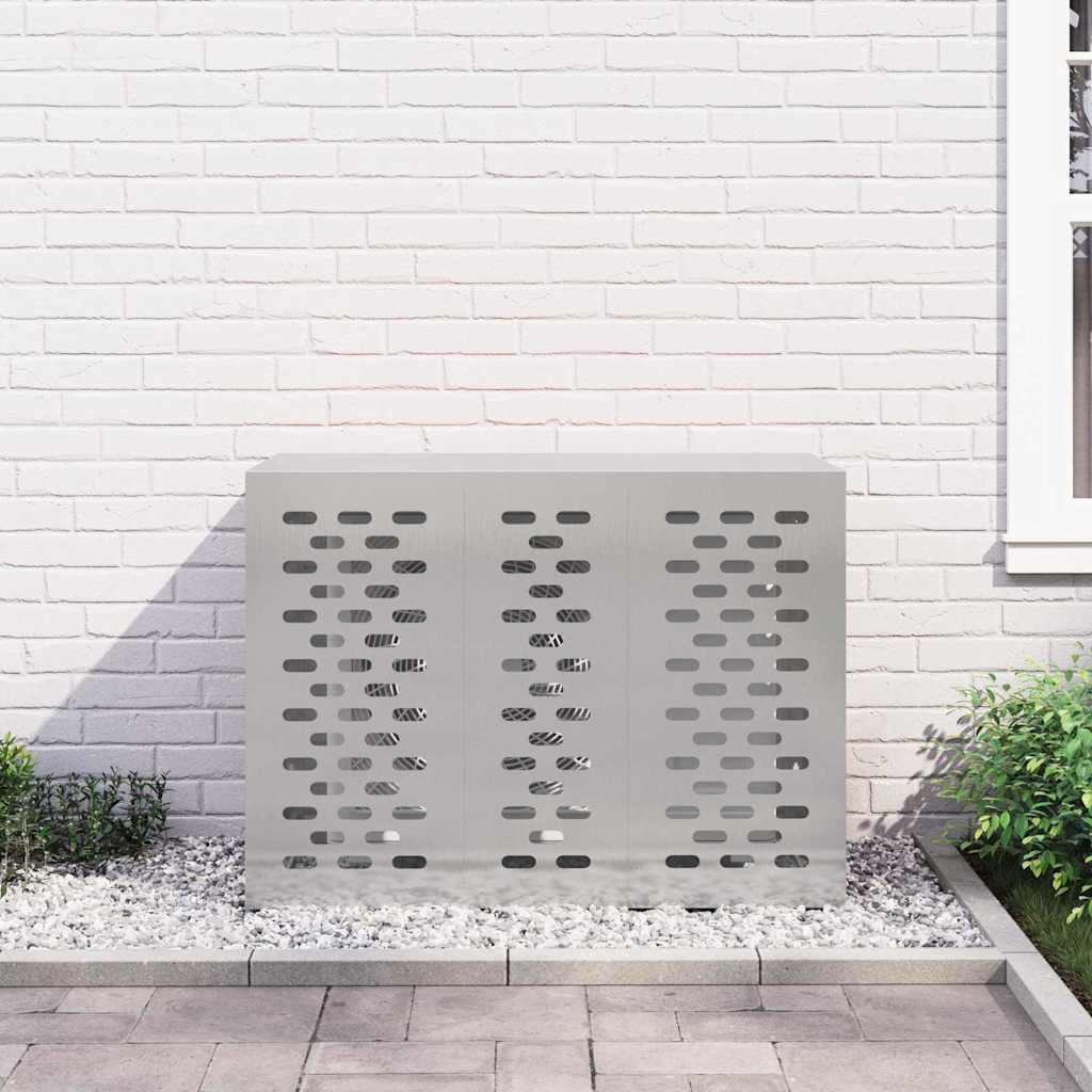 vidaXL Pokrywa do klimatyzatora Srebrny 110 x 50 x 80 cm