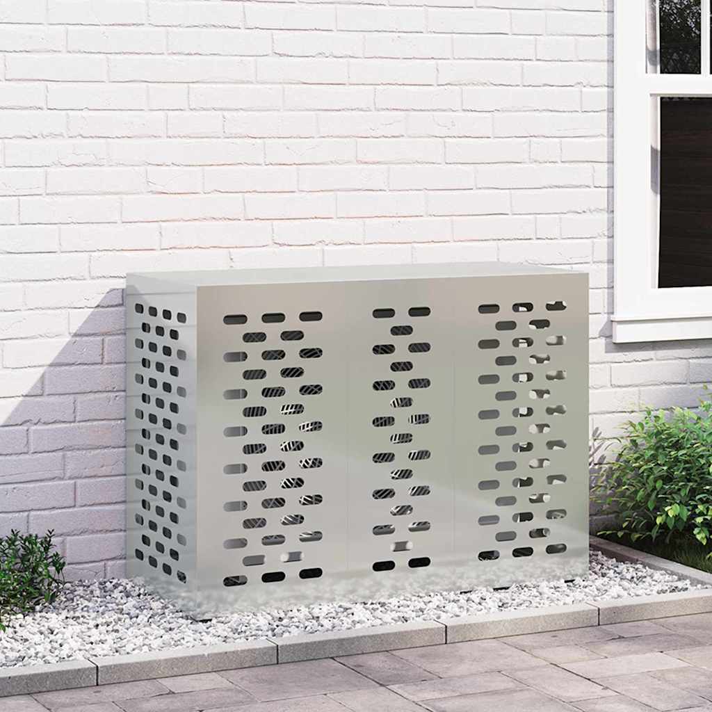 vidaXL Pokrywa do klimatyzatora Srebrny 110 x 50 x 80 cm