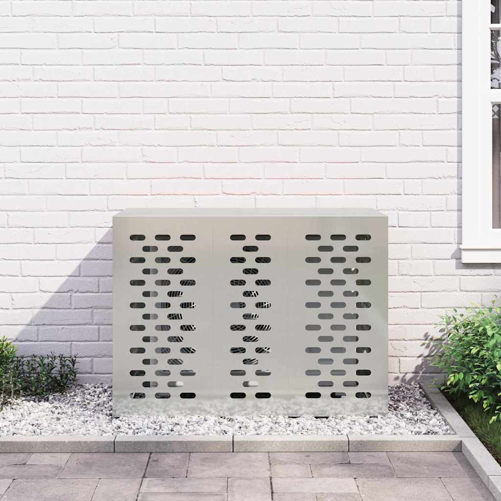 vidaXL Pokrywa do klimatyzatora Srebrny 110 x 50 x 80 cm