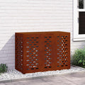 vidaXL Pokrywa do klimatyzatora Rdzawy 110 x 50 x 80 cm
