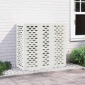 vidaXL Pokrywa do klimatyzatora Biały 110 x 50 x 105 cm Stal