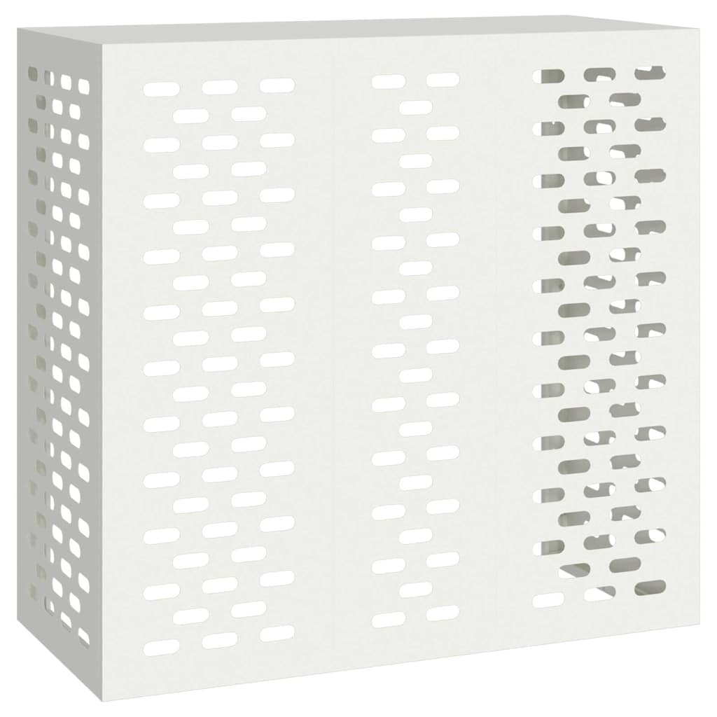 vidaXL Pokrywa do klimatyzatora Biały 110 x 50 x 105 cm Stal