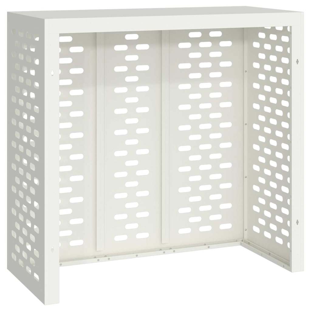 vidaXL Pokrywa do klimatyzatora Biały 110 x 50 x 105 cm Stal