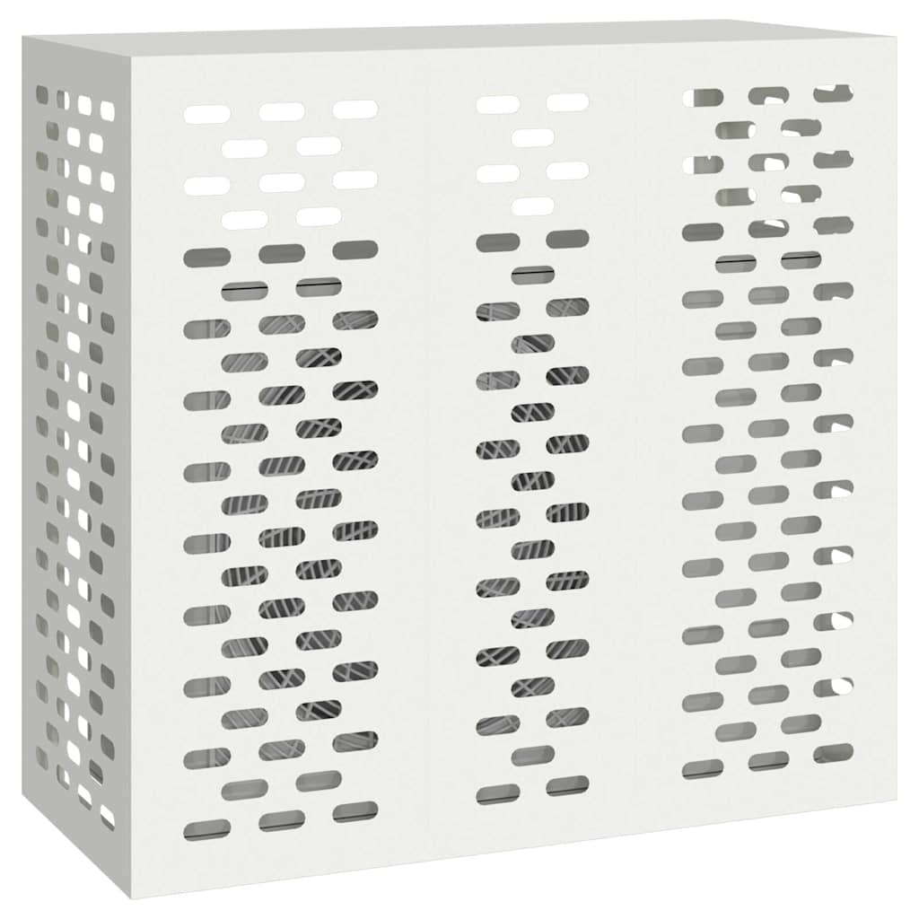 vidaXL Pokrywa do klimatyzatora Biały 110 x 50 x 105 cm Stal