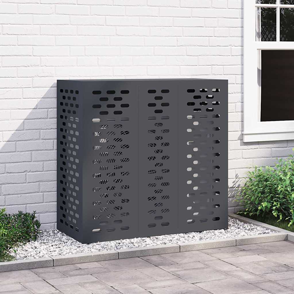 vidaXL Pokrywa do klimatyzatora Antracyt 110 x 50 x 105 cm Stal