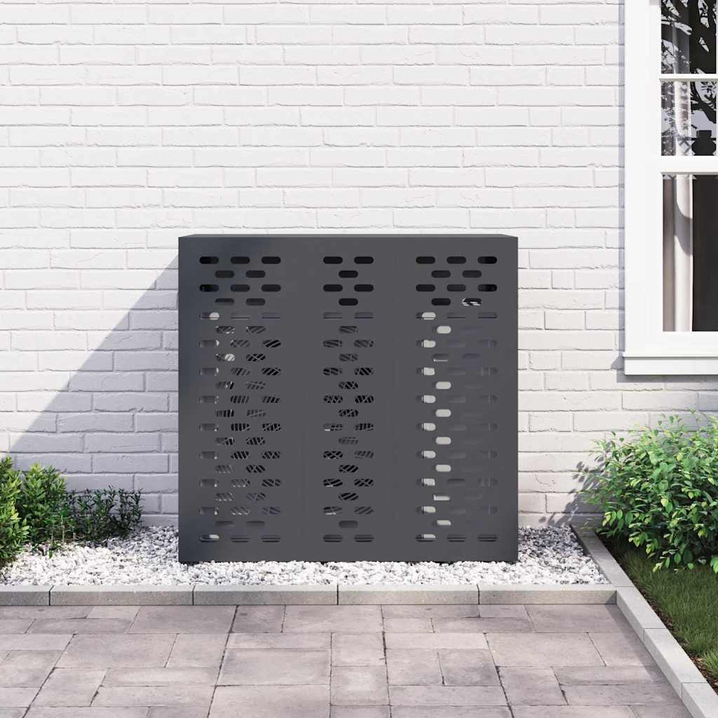vidaXL Pokrywa do klimatyzatora Antracyt 110 x 50 x 105 cm Stal
