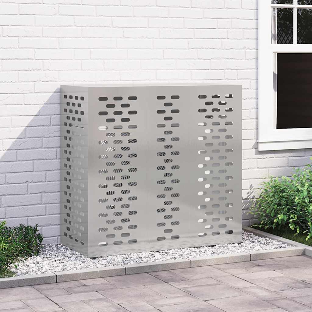 vidaXL Pokrywa do klimatyzatora Srebrny 110 x 50 x 105 cm
