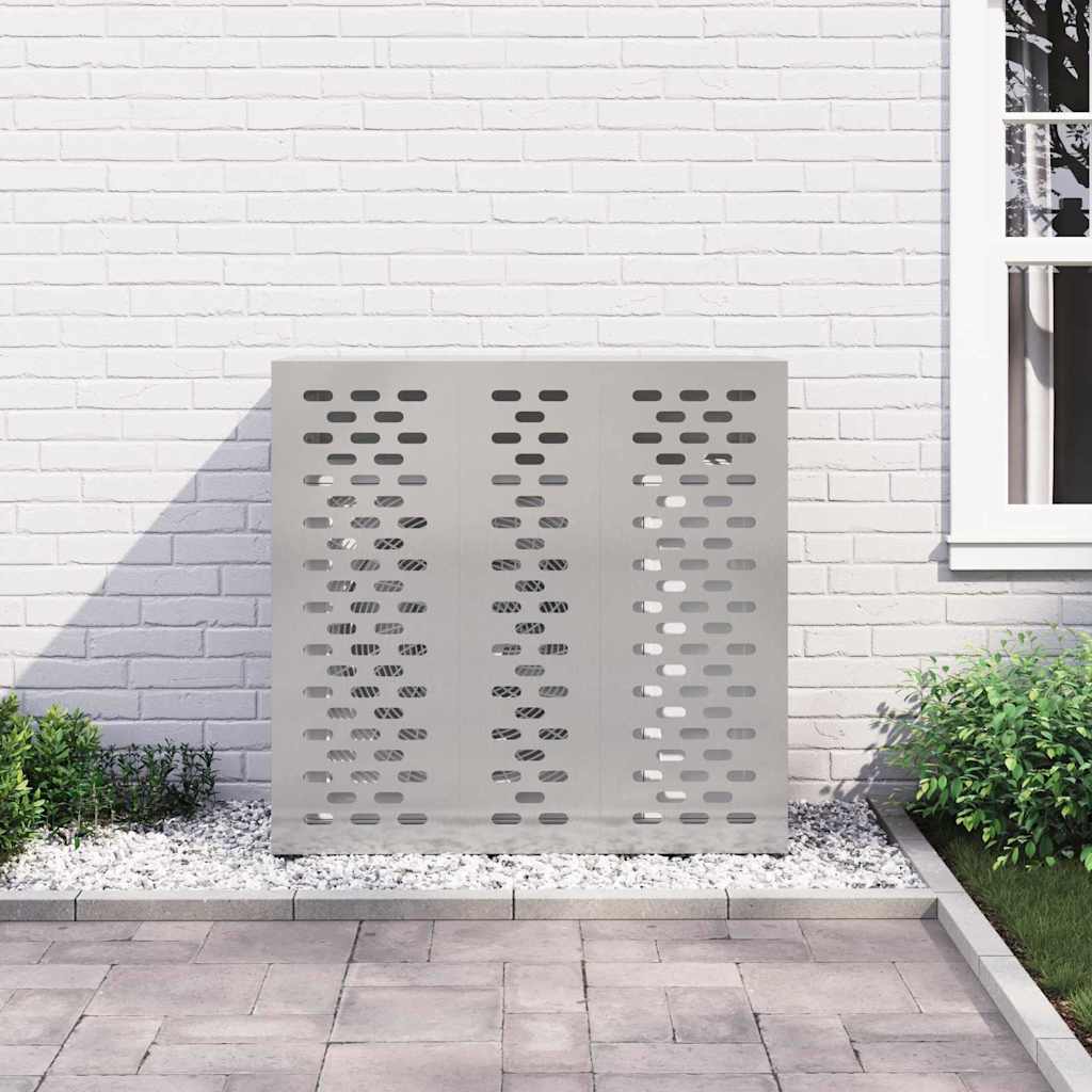 vidaXL Pokrywa do klimatyzatora Srebrny 110 x 50 x 105 cm
