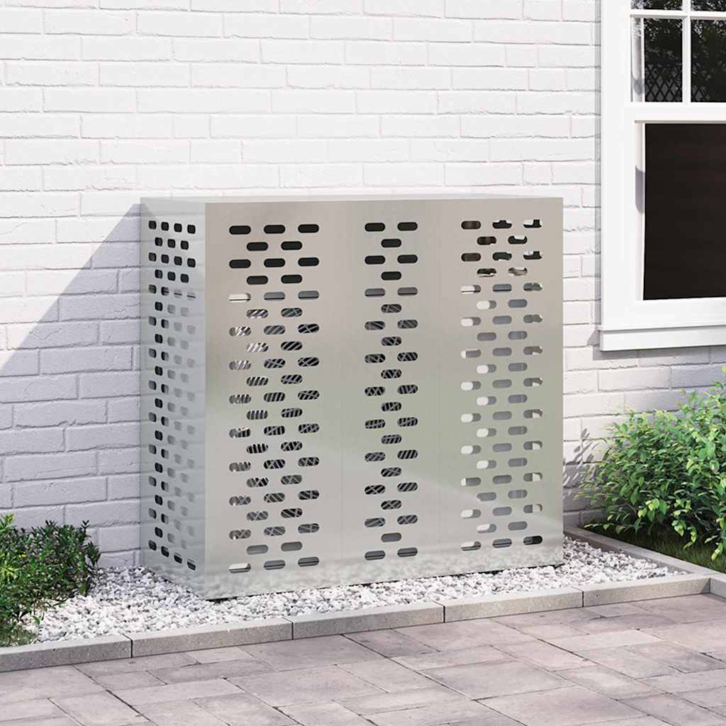 vidaXL Pokrywa do klimatyzatora Srebrny 110 x 50 x 105 cm