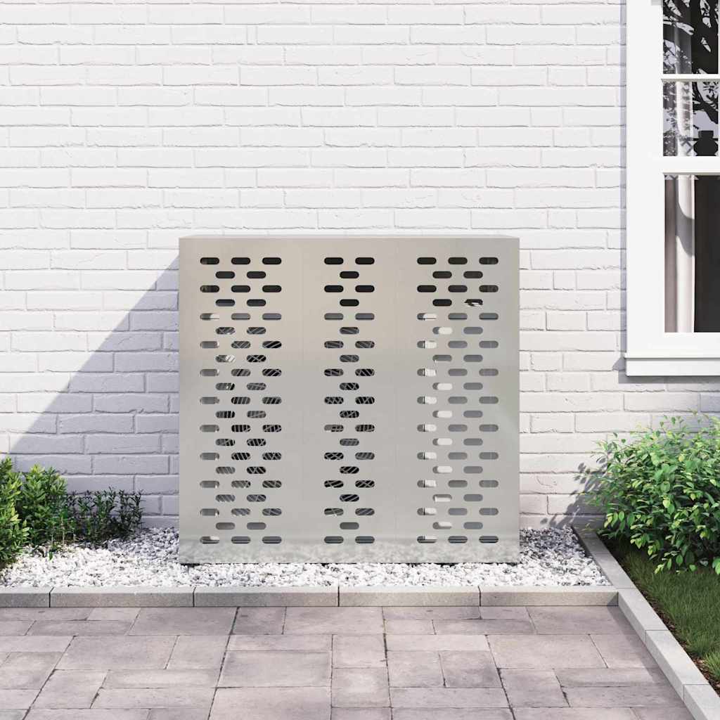 vidaXL Pokrywa do klimatyzatora Srebrny 110 x 50 x 105 cm