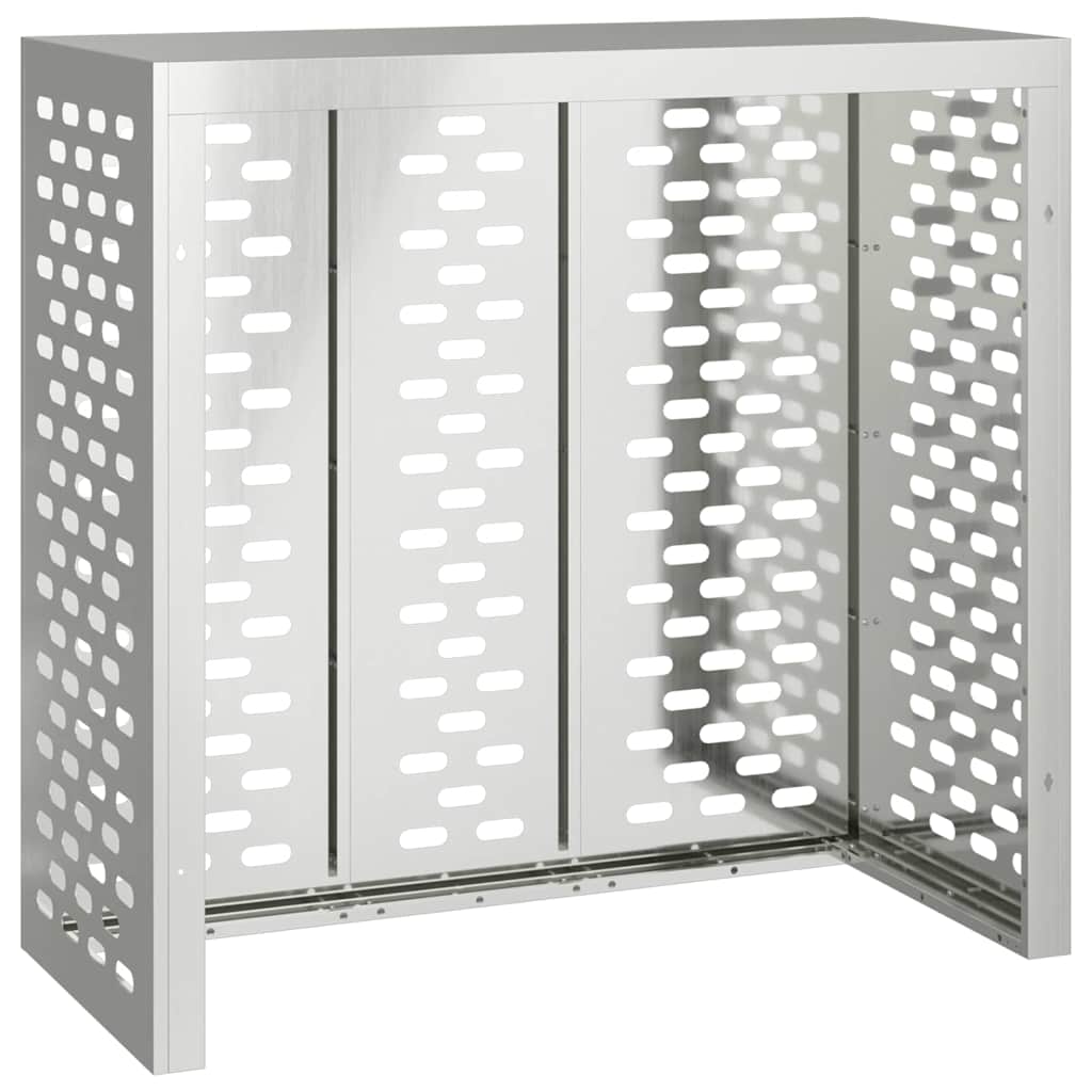 vidaXL Pokrywa do klimatyzatora Srebrny 110 x 50 x 105 cm
