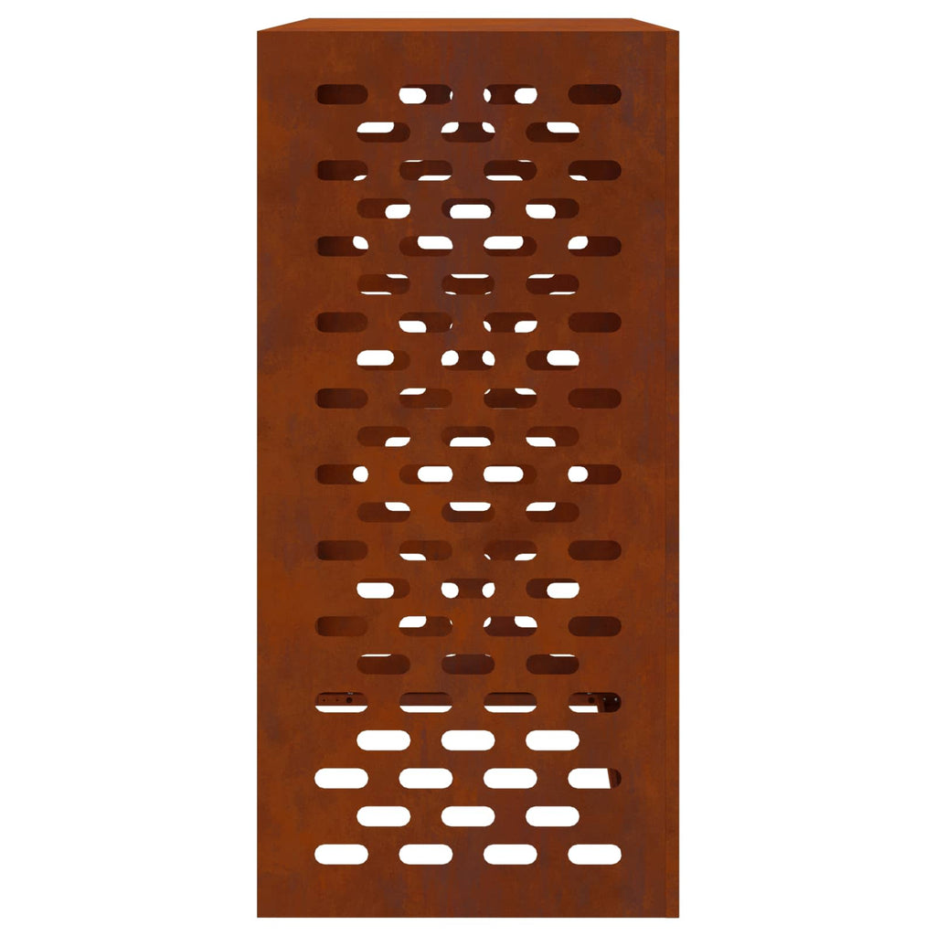 vidaXL Pokrywa do klimatyzatora Rdzawy 110 x 50 x 105 cm