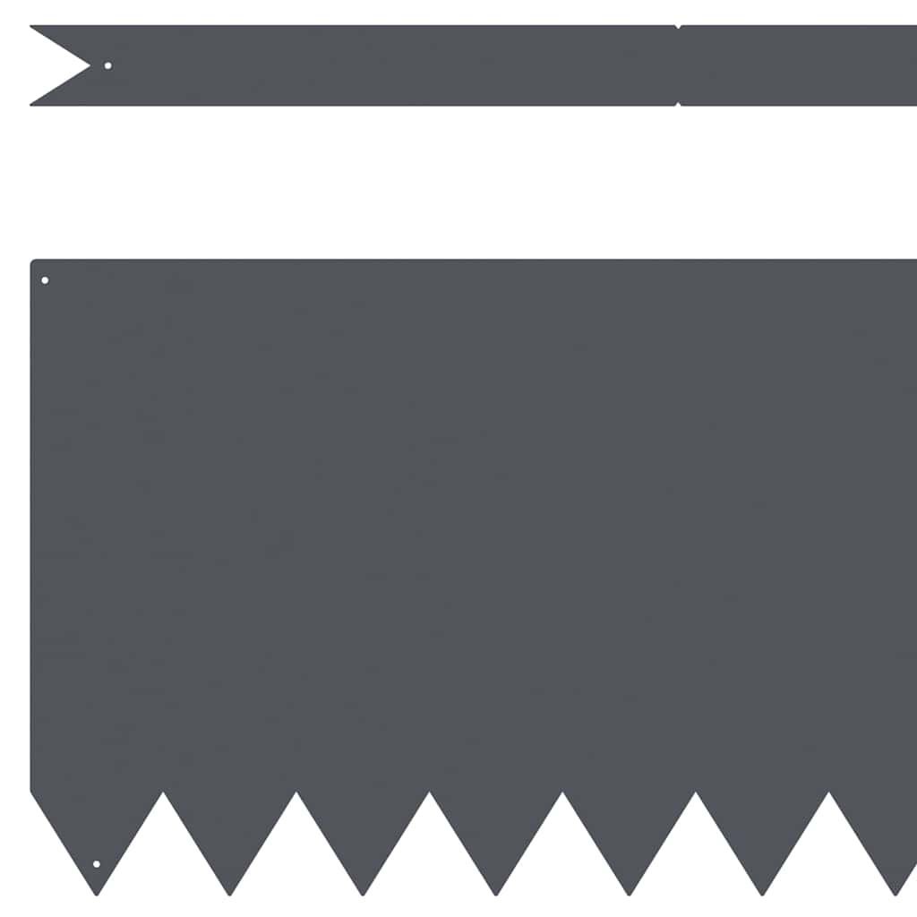 vidaXL Krawężnik do trawnika 20 pcs Antracyt 100 x 0,05 x 30 cm