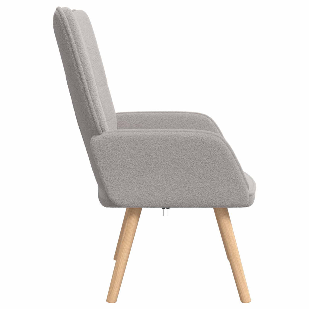 vidaXL fotel Jasnoszary 62 x 67 x 95,5 cm Tkanina sherpa