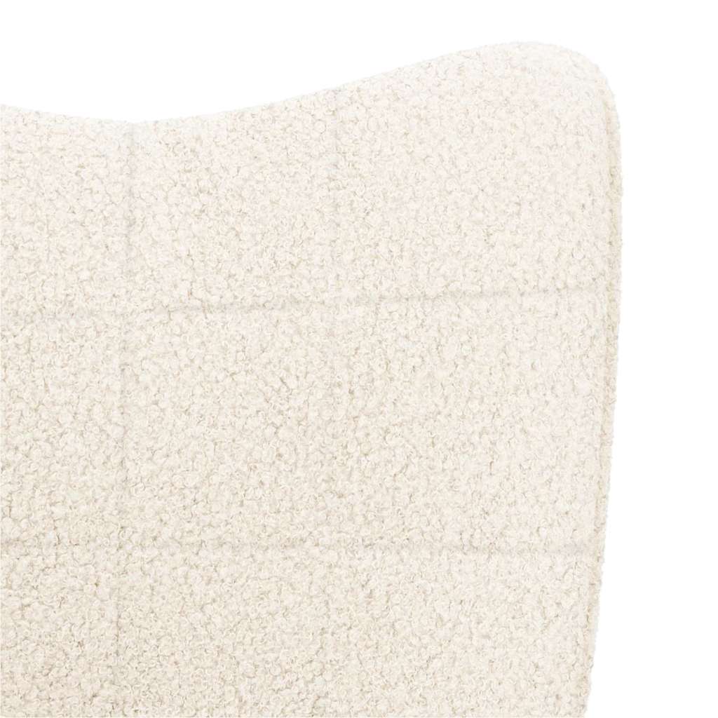 vidaXL fotel Kremowy 62 x 67 x 95,5 cm Tkanina sherpa