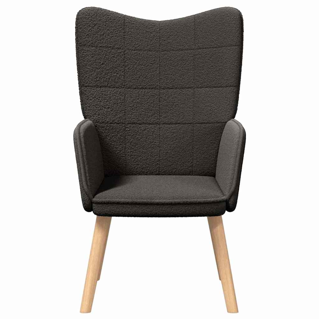 vidaXL fotel Ciemnoszary 62 x 67 x 95,5 cm Tkanina sherpa