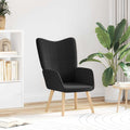 vidaXL fotel Czarny 62 x 67 x 95,5 cm Tkanina sherpa