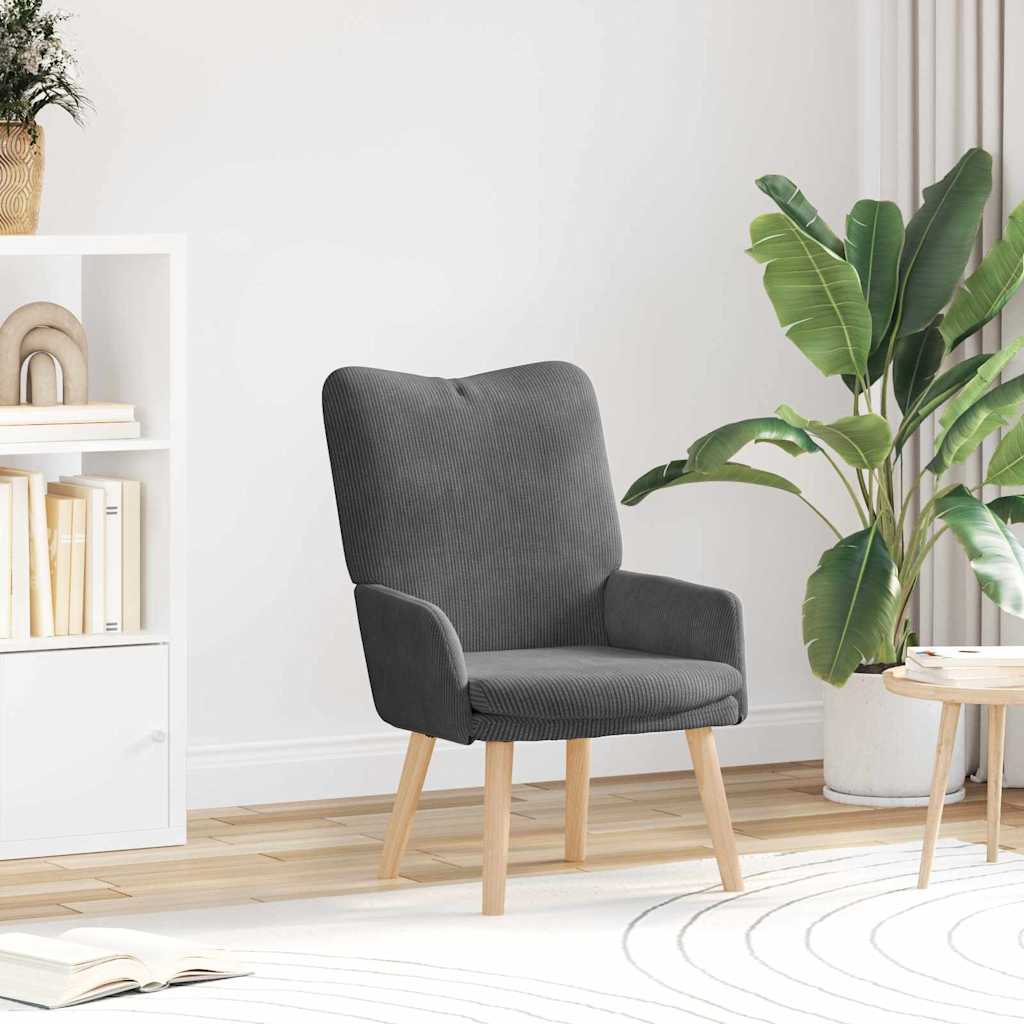 vidaXL fotel Ciemnoszary 63 x 67 x 94 cm tkanina