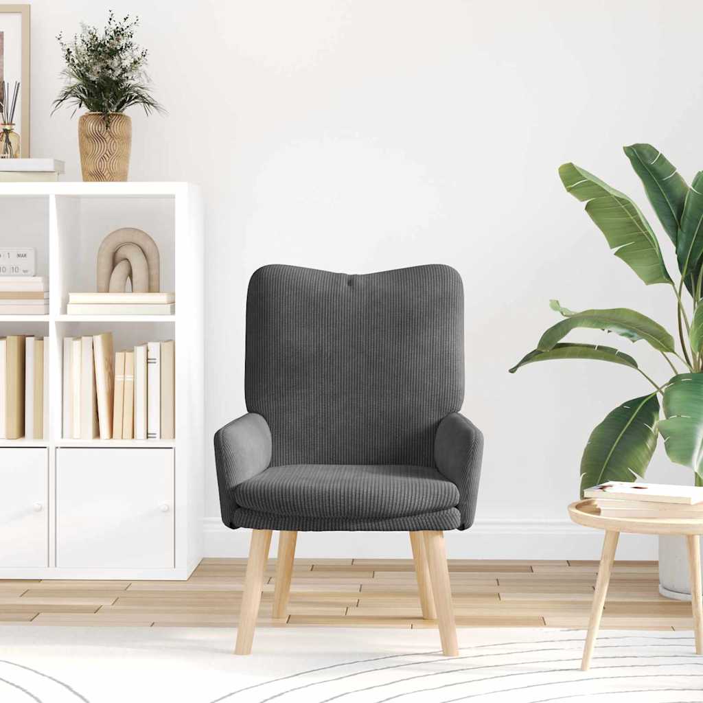 vidaXL fotel Ciemnoszary 63 x 67 x 94 cm tkanina