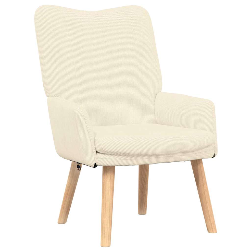 vidaXL fotel Kremowy 63 x 67 x 94 cm tkanina