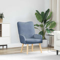 vidaXL fotel Niebieski 63 x 67 x 94 cm tkanina