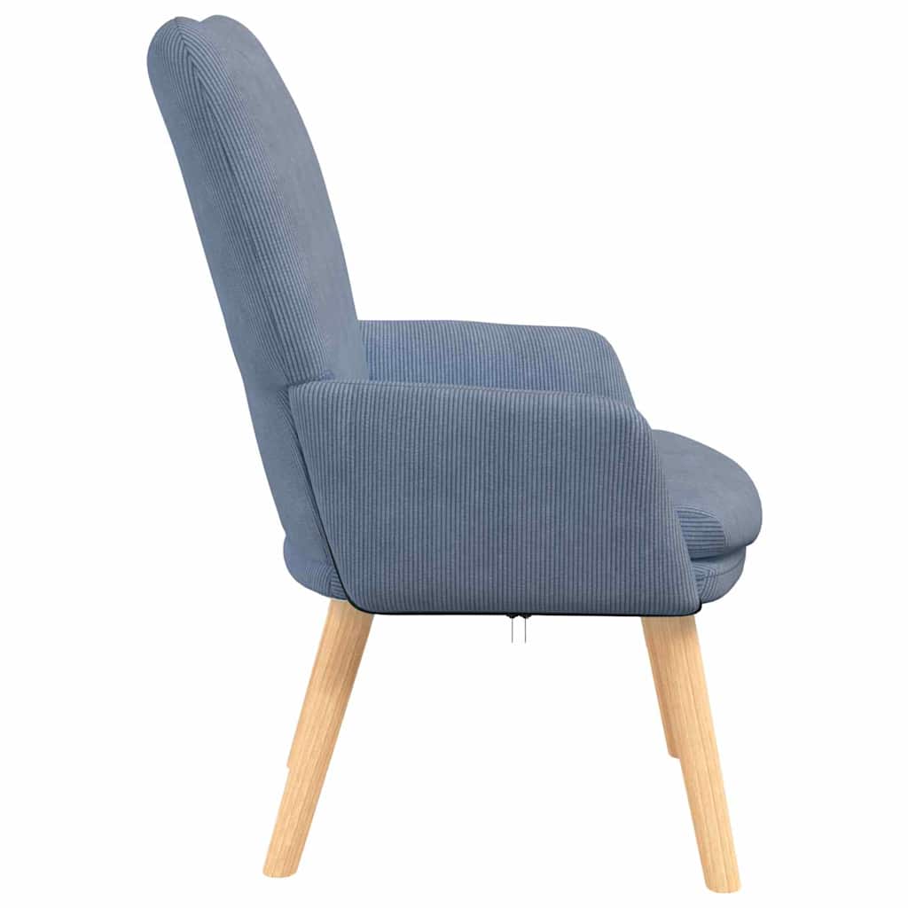 vidaXL fotel Niebieski 63 x 67 x 94 cm tkanina