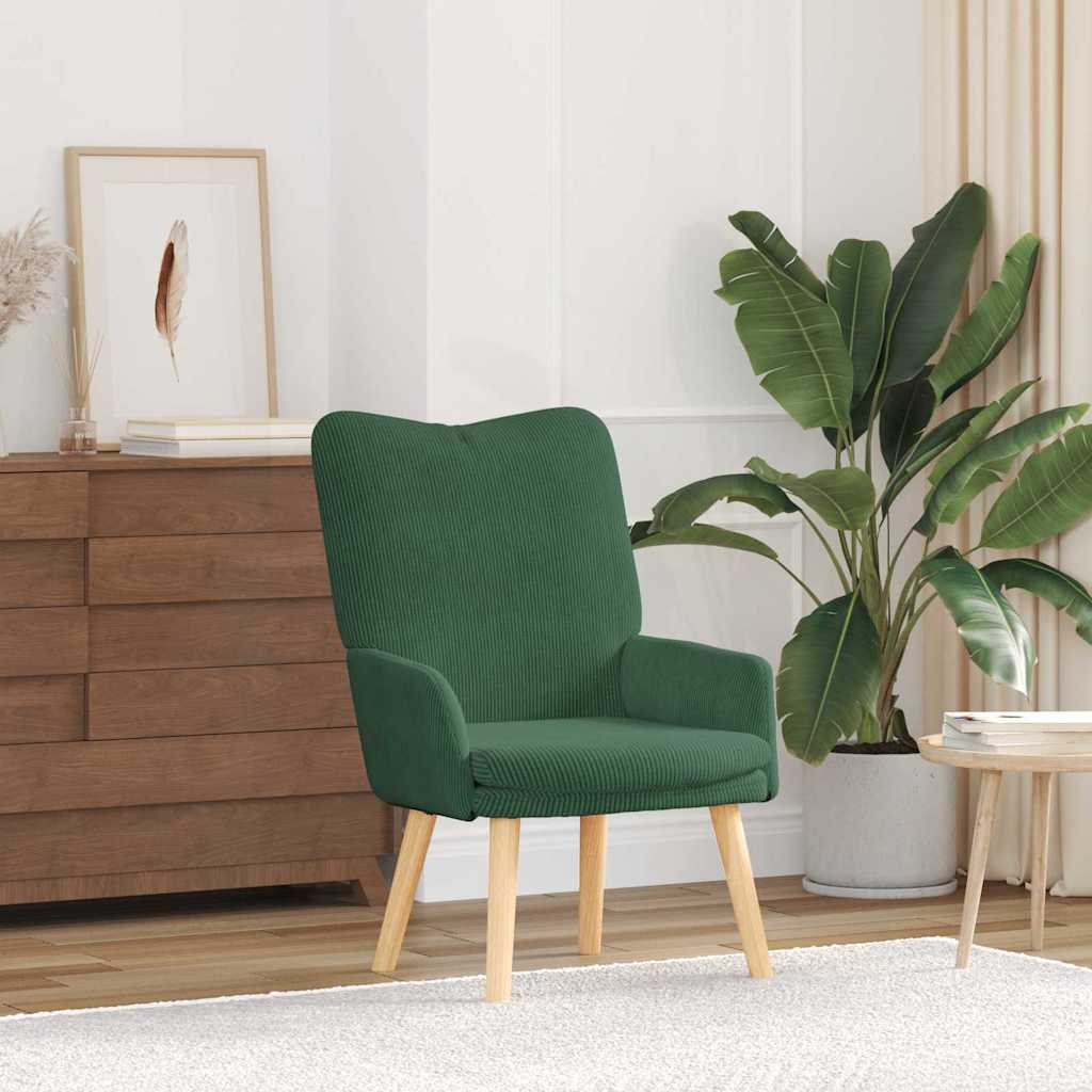 vidaXL fotel Zielony dżungli 63 x 67 x 94 cm tkanina