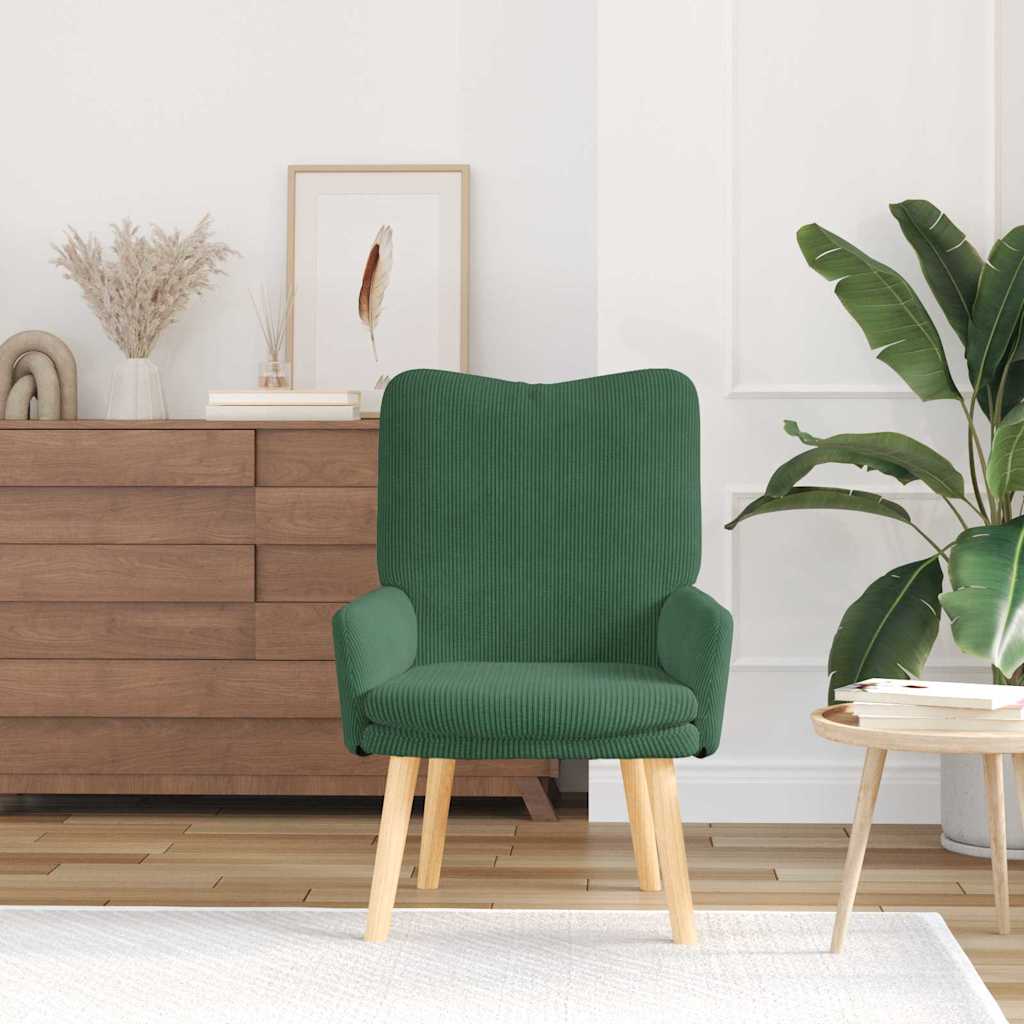 vidaXL fotel Zielony dżungli 63 x 67 x 94 cm tkanina