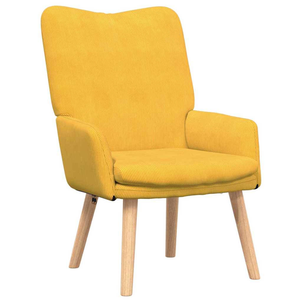 vidaXL fotel Jasnożółty 63 x 67 x 94 cm tkanina