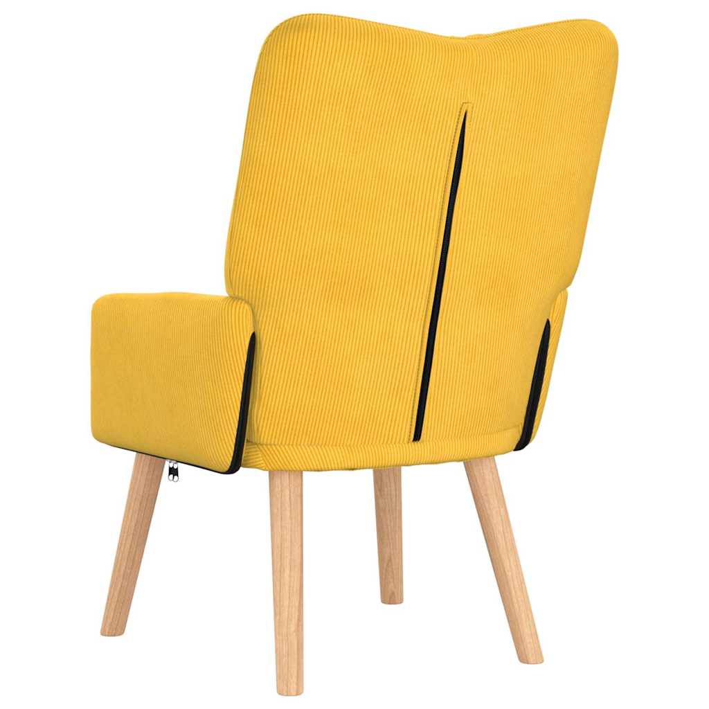 vidaXL fotel Jasnożółty 63 x 67 x 94 cm tkanina