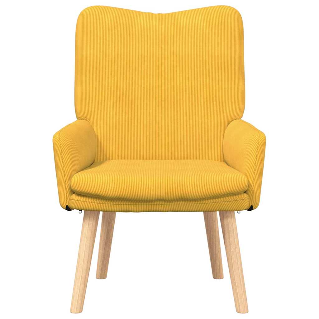 vidaXL fotel Jasnożółty 63 x 67 x 94 cm tkanina
