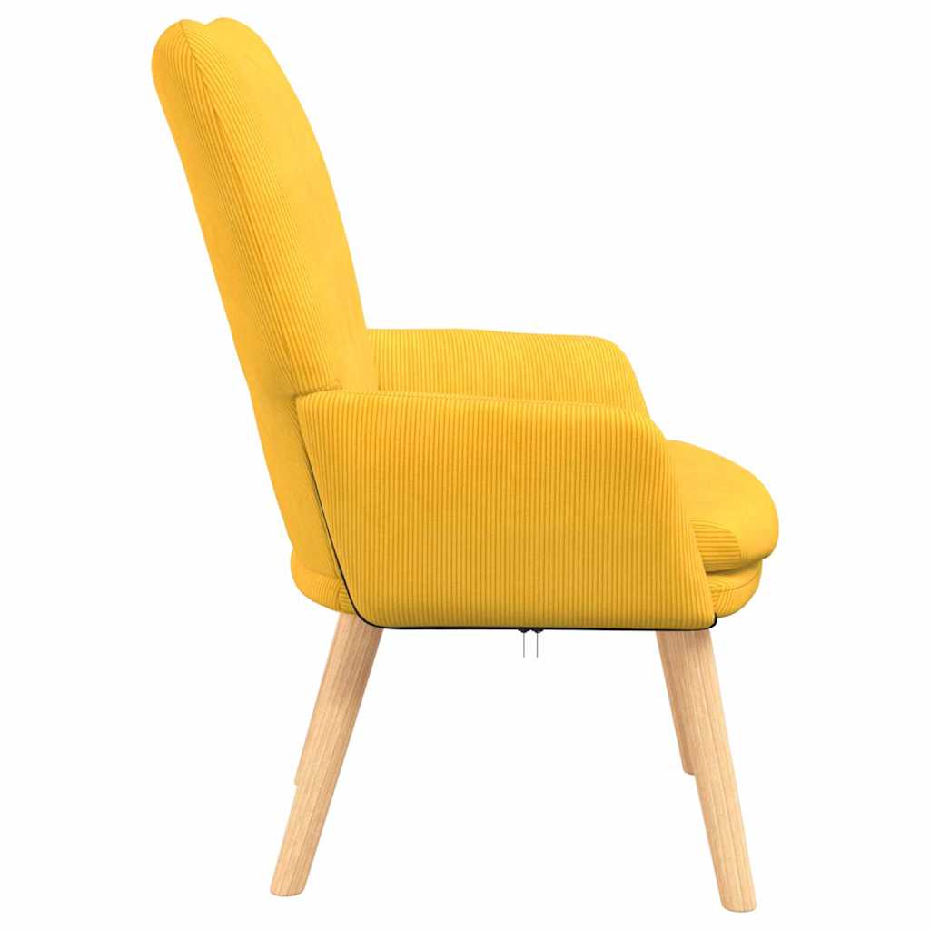 vidaXL fotel Jasnożółty 63 x 67 x 94 cm tkanina