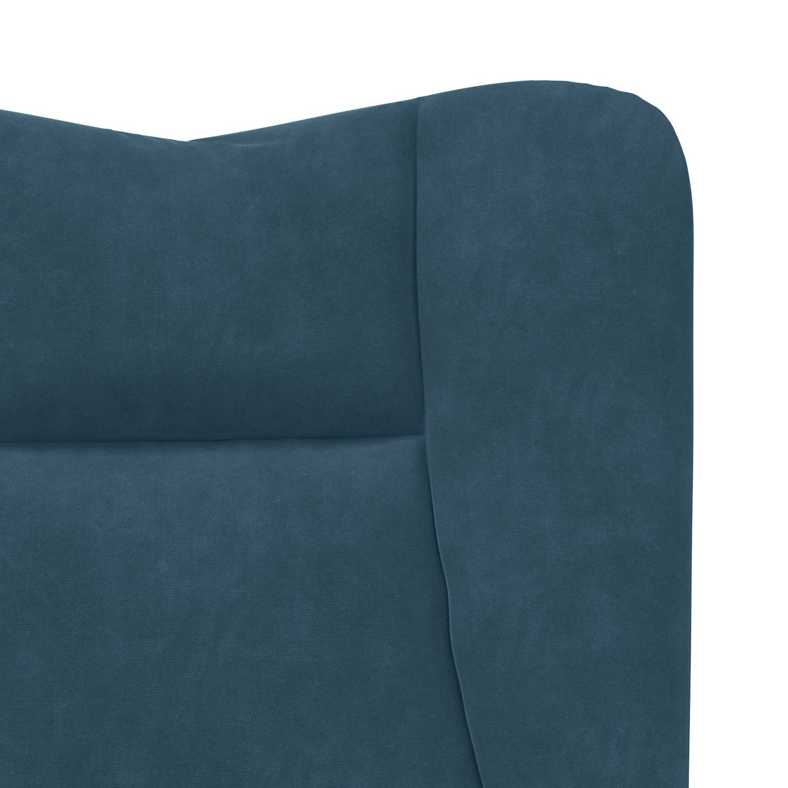 vidaXL fotel Niebieski 63 x 67 x 94 cm Aksamit