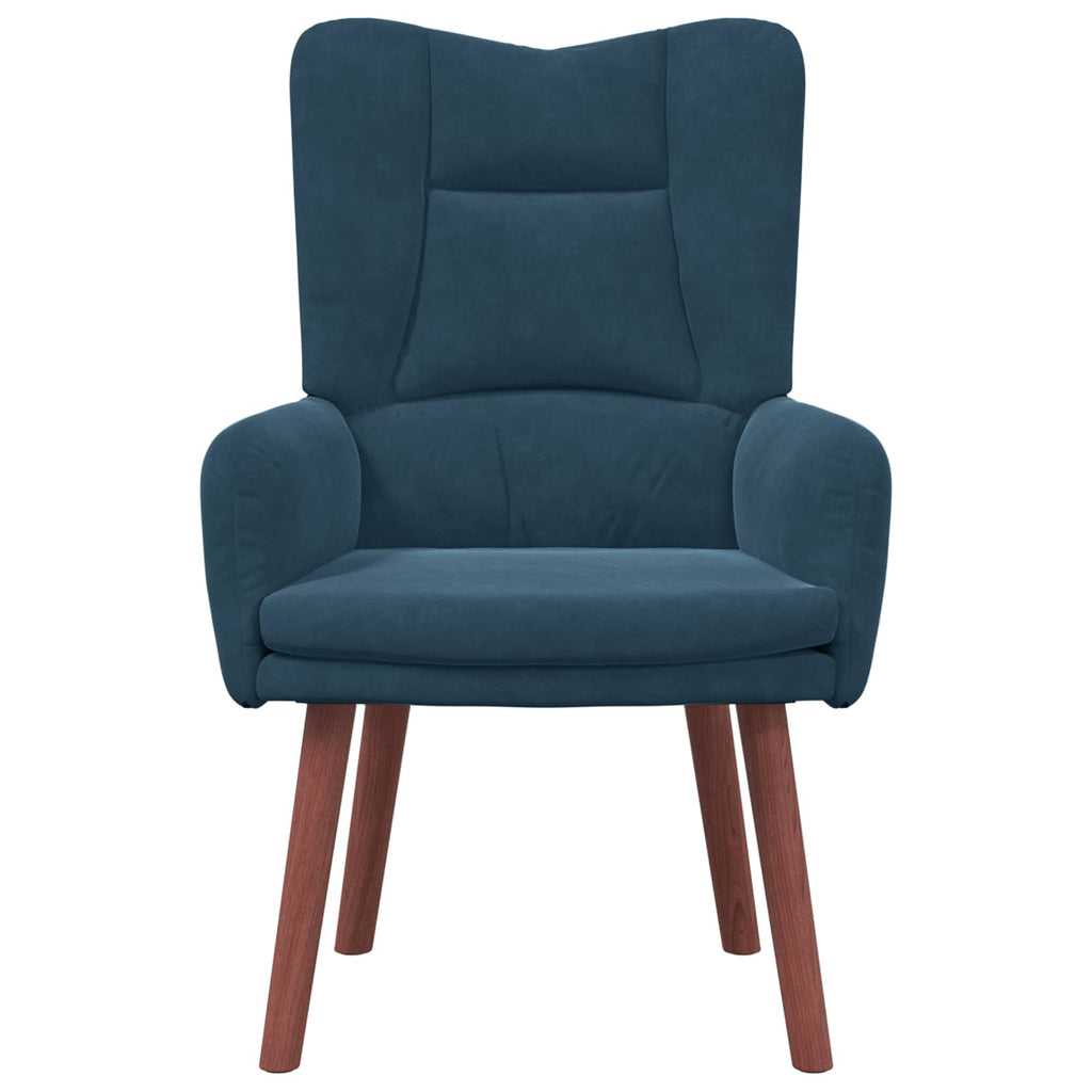 vidaXL fotel Niebieski 63 x 67 x 94 cm Aksamit