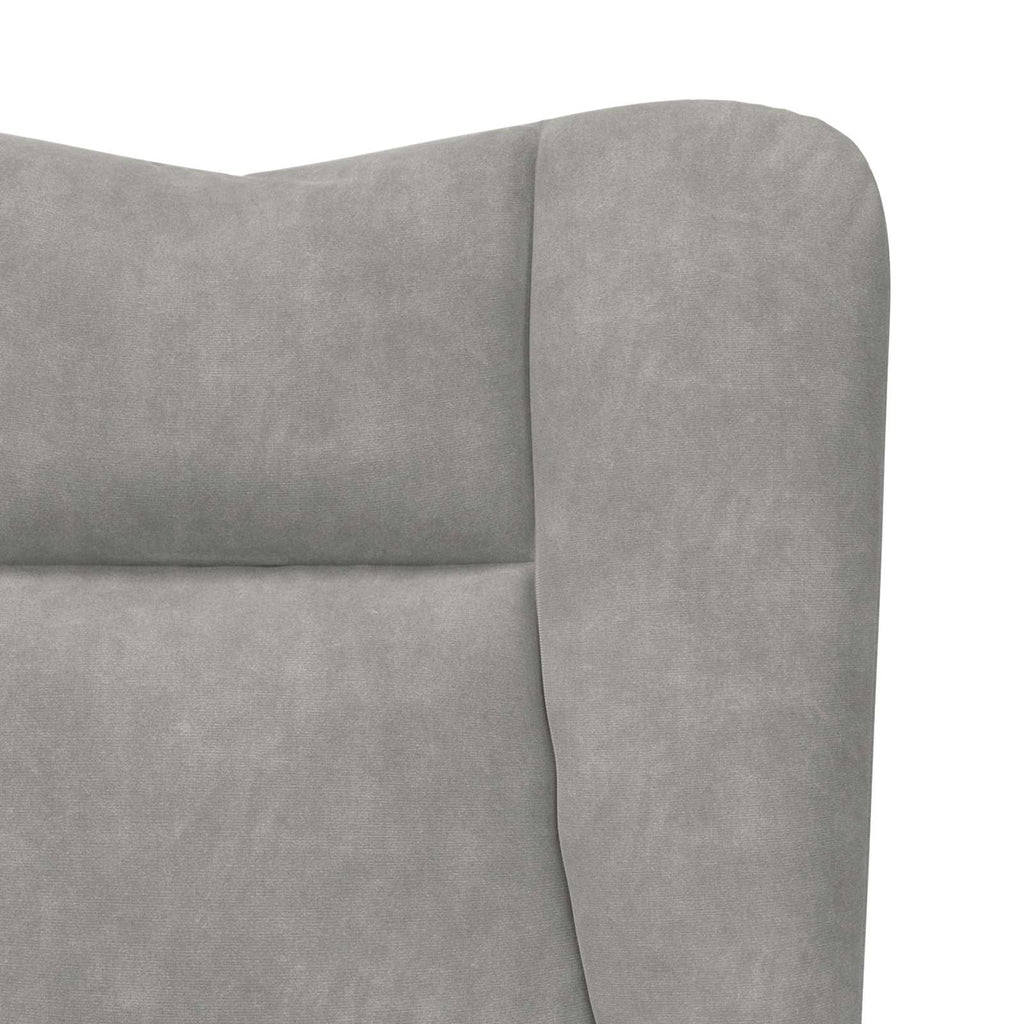 vidaXL fotel Jasnoszary 63 x 67 x 94 cm Aksamit