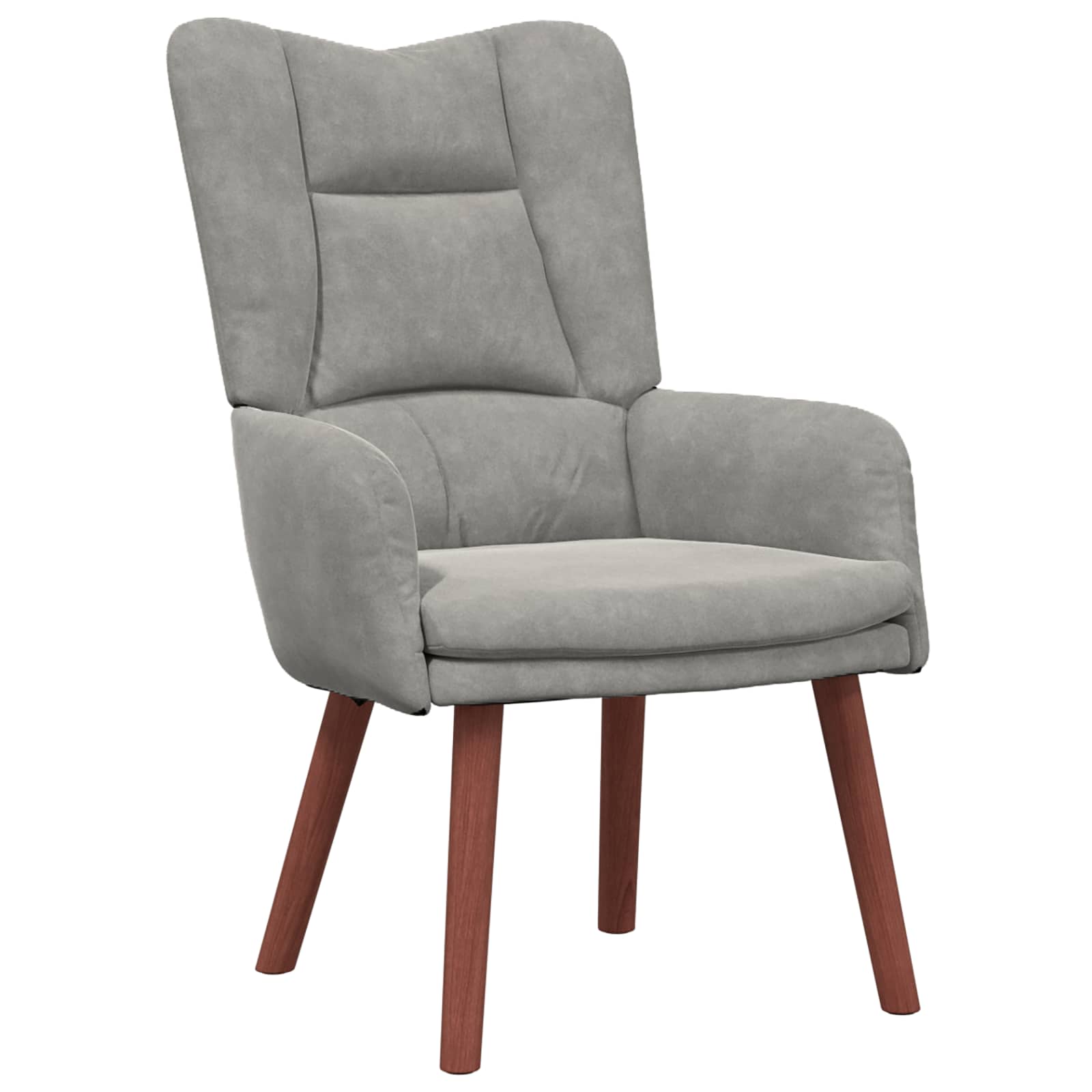 vidaXL fotel Jasnoszary 63 x 67 x 94 cm Aksamit