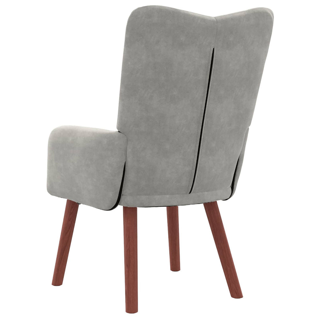 vidaXL fotel Jasnoszary 63 x 67 x 94 cm Aksamit